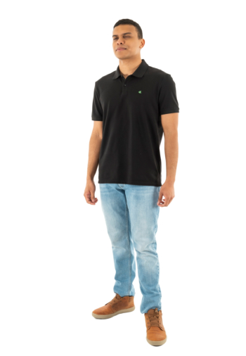 Polos calvin klein jeans ss monogram pique ub1 black