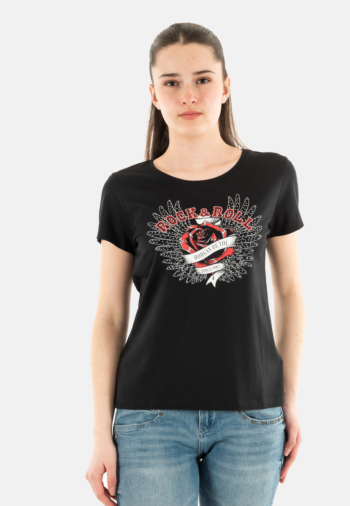 Tee shirt morgan drebel noir