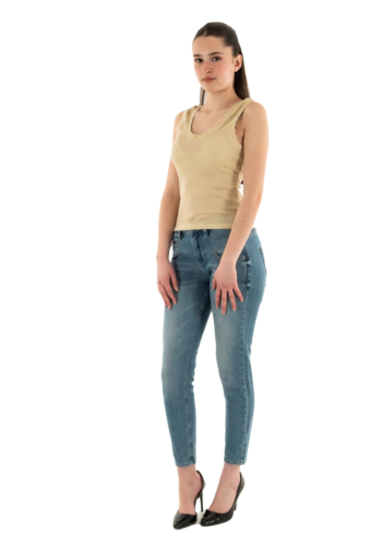 Debardeurs only carla cloud dancer gold glitter