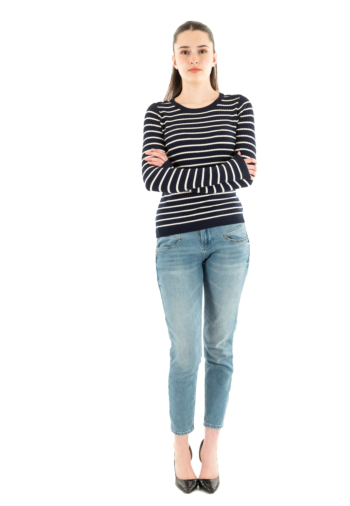 Pull leger only mila navy blazer birch