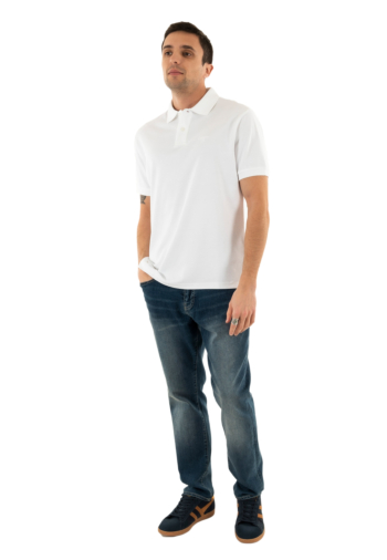 Polos barbour hylton interlock tailored fit polo shirt wh11 white