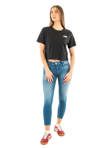 Tee shirt the north face simple dome cropped slim jk3 tnf black