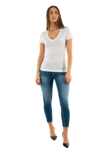 Tee shirt guess jeans w5gp31 g011 pure white