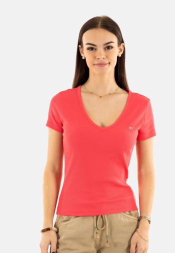Tee shirt tommy jeans slim essential r xi2 amour