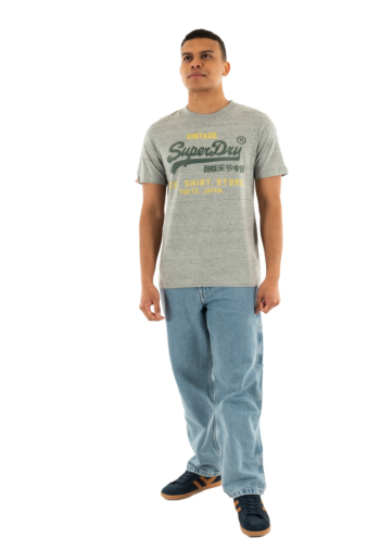Tee shirt superdry vl classic relaxed xje flint grey grit