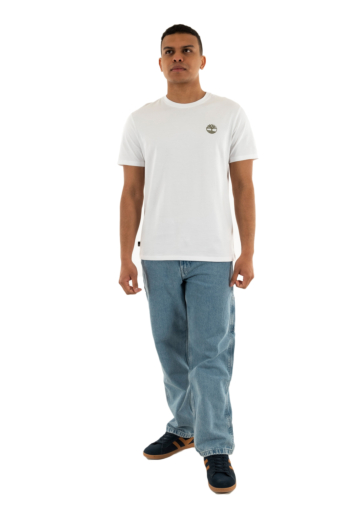 Tee shirt timberland kennebec river back camo tree logo 1001 white