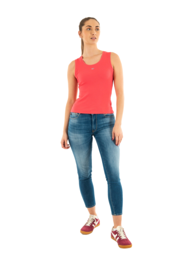 Debardeurs tommy jeans essential rib ta xi2 amour
