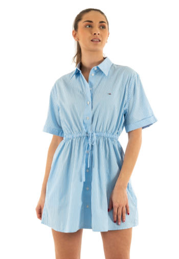 Robe tommy jeans mini stripe 0a9 sugarplum / stripe