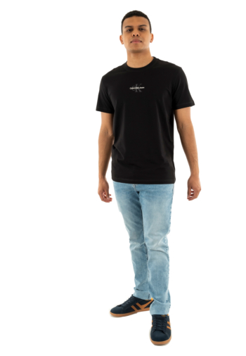 Tee shirt calvin klein jeans monologo beh ck black