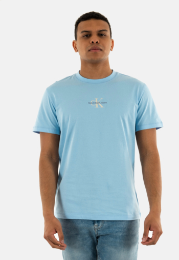 Tee shirt calvin klein jeans monologo cbr blue bell