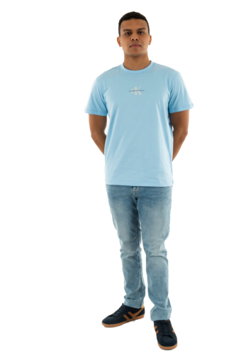Tee shirt calvin klein jeans monologo cbr blue bell