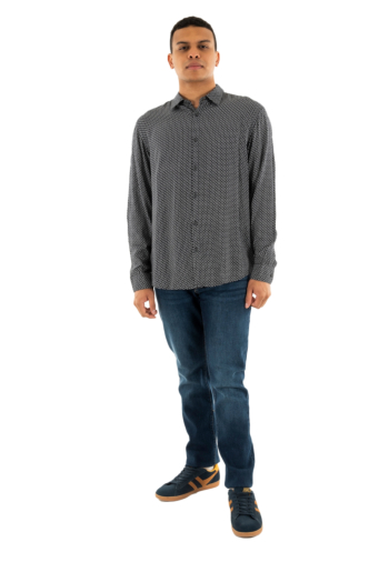 Chemise armani exchange xm000668 fb007 deep navy logo twist