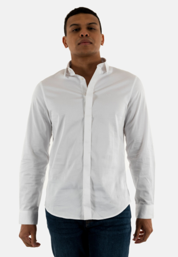 Chemise armani exchange 8nzcbd 0113 white/white