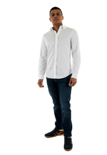 Chemise armani exchange 8nzcbd 0113 white/white