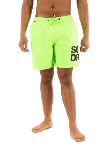 Maillot de bains superdry sportswear logo 17 swim 27y neon green