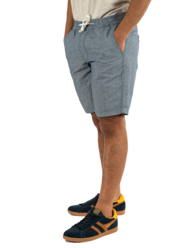 Shorts bermudas superdry merchant linen jkc navy stripe