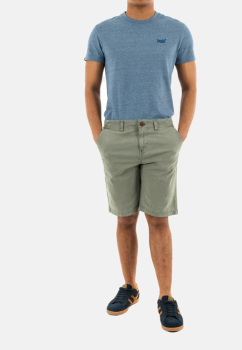 Shorts bermudas superdry vintage officer chino pe5 washed sage
