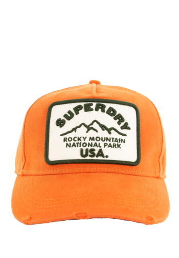 Casquettes superdry graphic trucker 8ux denim co rust orange