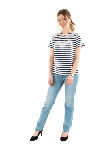 Tee shirt saint james etrille ii neige/marine