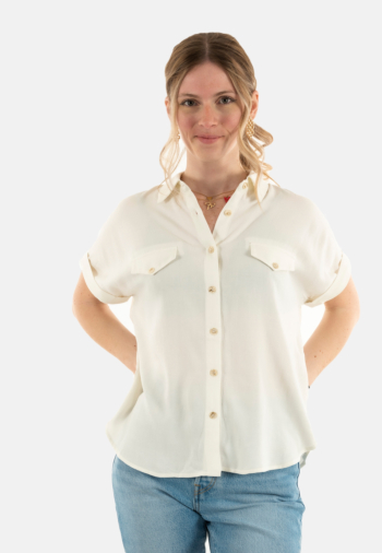 Chemisier manches courtes lola espeleta ch180s25 106 off white