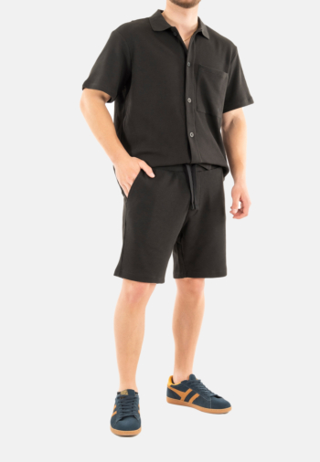 Shorts bermudas calvin klein jeans chunky waffle beh ck black