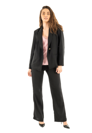 Blousons et vestes freeman t. porter bernie plain linen lin24 12 black