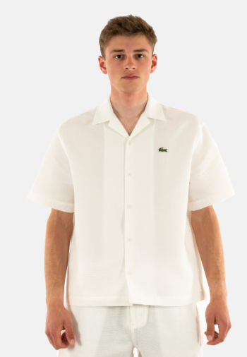 Chemise manches courtes lacoste ch9924 70v farine