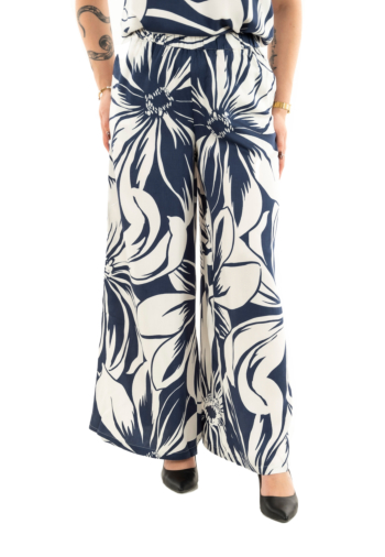 Pantalons only milly pageant blue miley mega flower