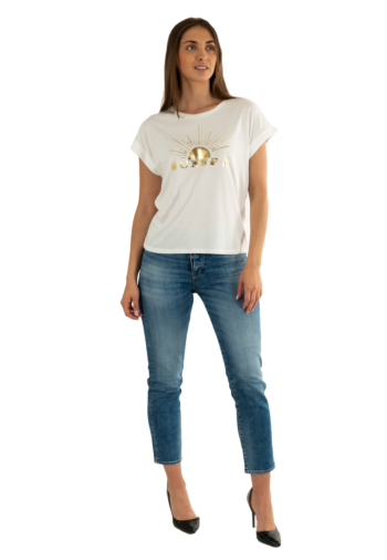 Tee shirt morgan 251-dsunset off white