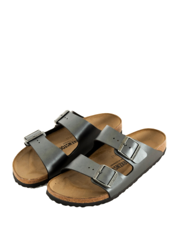 Sandales - nu-pieds birkenstock arizona bf narrow 00113 -  metallic black