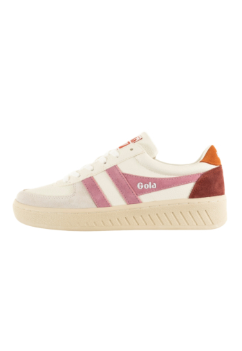 Baskets basses gola grandslam trident hk white/candy/m orange
