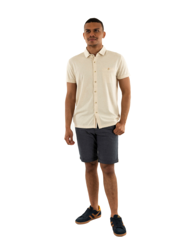 Chemise manches courtes Benson & Cherry lurgaon beige