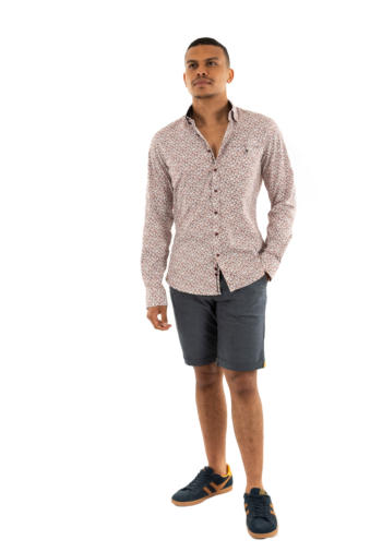 Chemise Benson & Cherry logia blanc/brique