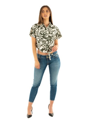 Chemisier manches courtes only jakiri kalamata  tropical sunshine