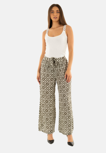 Pantalons only pakja balsam green pakja print