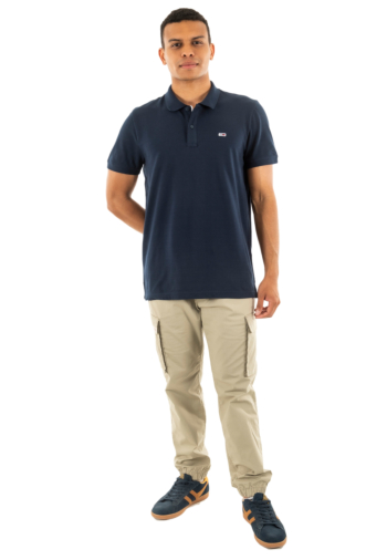 Polos tommy jeans slim placket c1g dark night navy