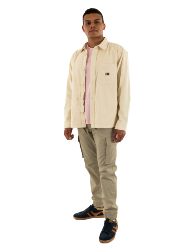 Chemise tommy jeans brick cord overs ach desert sand dune