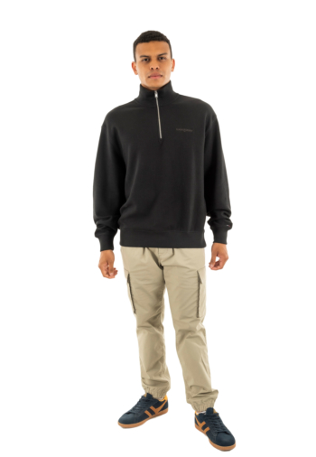 Sweat tommy jeans rlx waffle scrip bds black