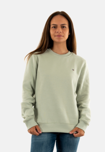 Sweat tommy jeans reg s flag crew m1c misty sage