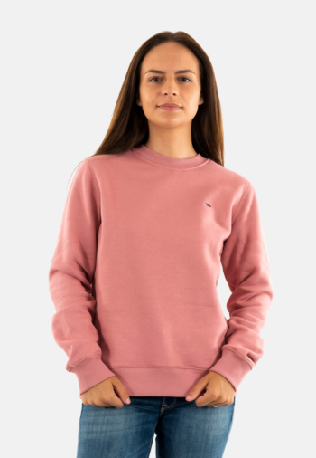 Sweat tommy jeans reg s flag crew ti0 tahiti berry