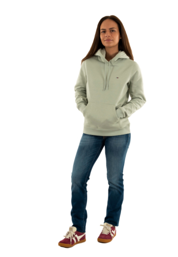 Sweat tommy jeans reg s flag m1c misty sage