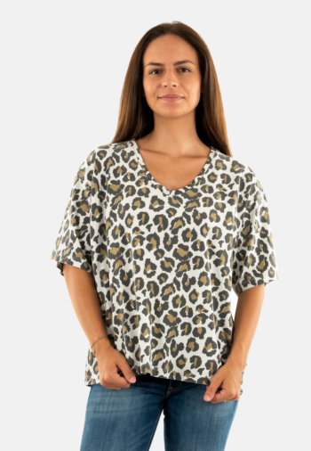 Tee shirt Le Temps Des Cerises catlyn 0117 leopard