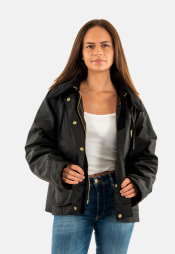 Blousons et vestes barbour reighton wax bk71 black/classic
