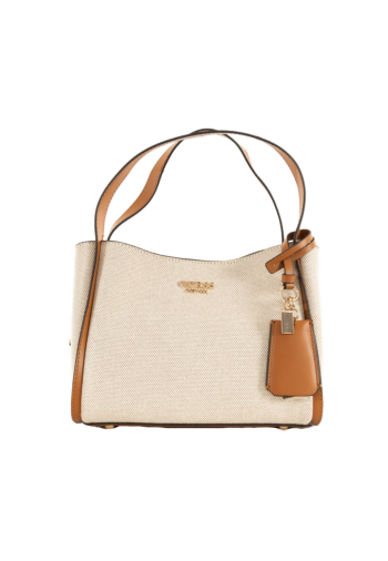 Sacs à main guess jeans nicolette sml gfriend satchel natural/caramel