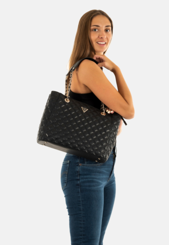 Sacs à main guess jeans giully ii large tote black