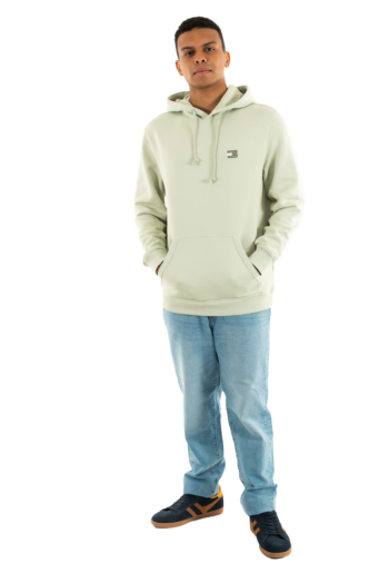 Sweat tommy jeans reg badge m1c misty sage tonal