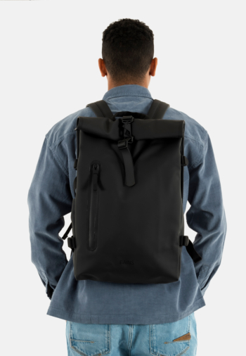 Sacs à dos rains rolltop rucksack black