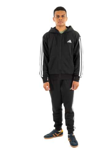 Blousons et vestes adidas sportswear m 3s fl fz hd noir/blanc