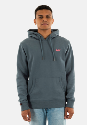 Sweat superdry essential logo 9vc stormy weather blue