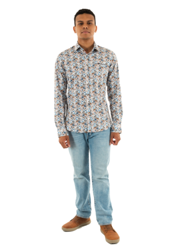 Chemise Benson & Cherry lableu blanc-indigo